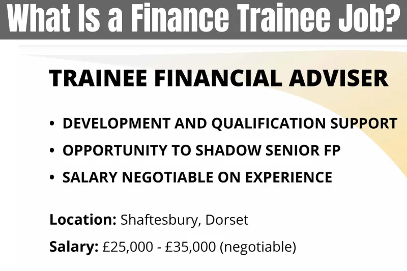 what is a finance trainee job